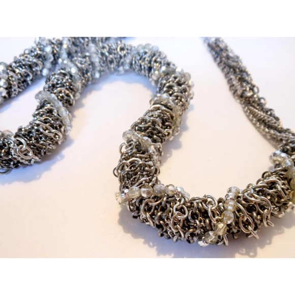 Vintage Heavy Twisted Multi Chain Necklace , 159 Grams , 27 Inch - Picture 2 of 5